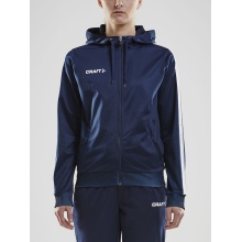 Craft Bluza z kapturem Fullzip Pro Control granatowa/biała Damska